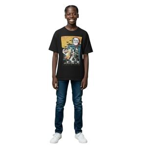 Demon Slayer Kimetsu No Yaiba Black T-Shirt size Medium